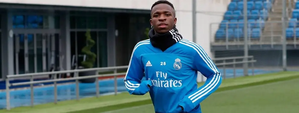 Ojo con Vinicius. El rumor (y no es nada bueno) que llega a Florentino Pérez (y arrasa el Madrid)
