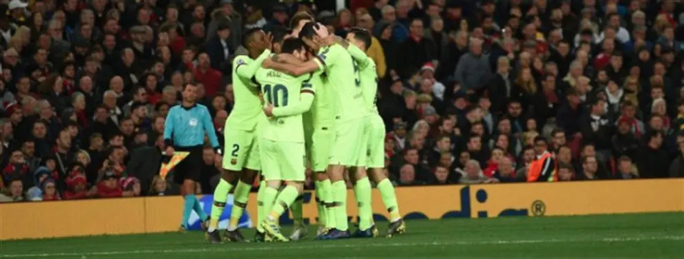 James Rodríguez se cuela en el Manchester United-Barça: el 2x1 de Florentino Pérez