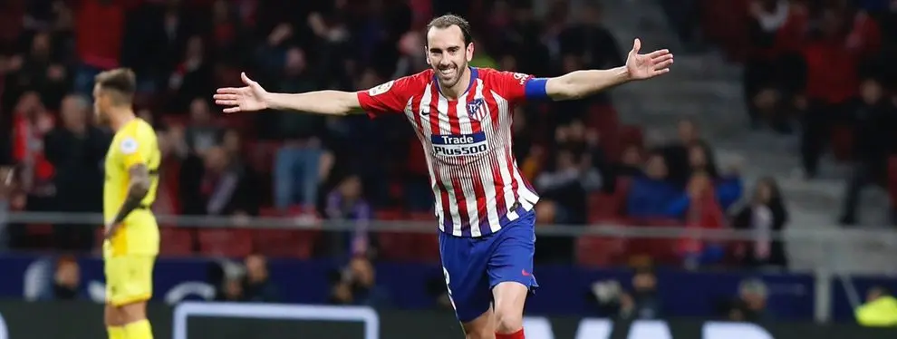 Simeone cierra al recambio de Godín para el Atlético de Madrid