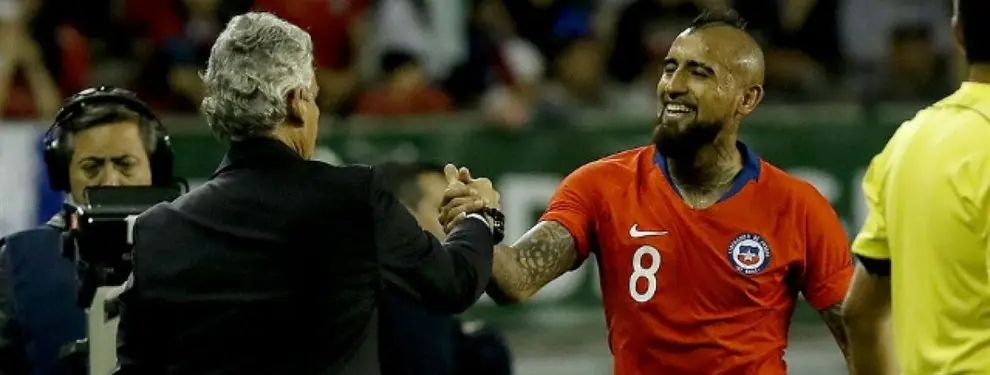 Rajada del seleccionador chileno contra un jugador del Barça