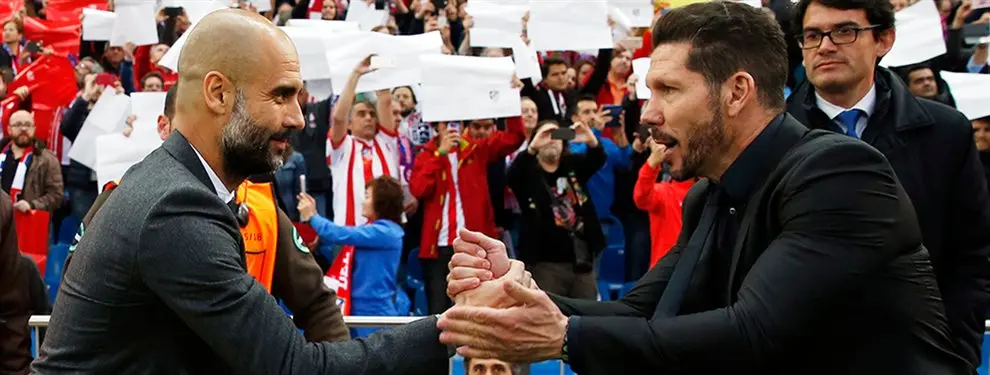 Simeone quiere pescar en el Manchester City de Pep Guardiola