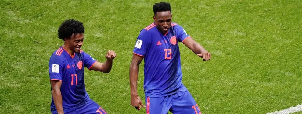Juan Cuadrado le dice a Yerry Mina en que equipo jugará el año que viene