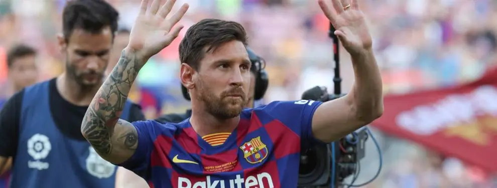 Messi echa a patadas a un crack del Barça (y se niega a salir)