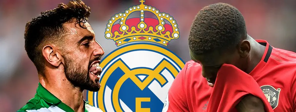 Zidane pasa de Bruno Fernandes y ofrece otro fichaje (y no es Pogba)