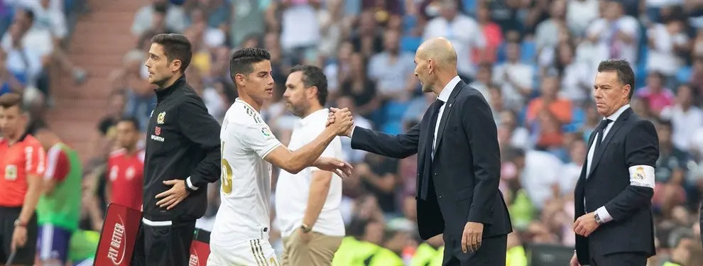 ¡Florentino Pérez y 'Zizou', de acuerdo!: ¡James Rodríguez, hasta enero!