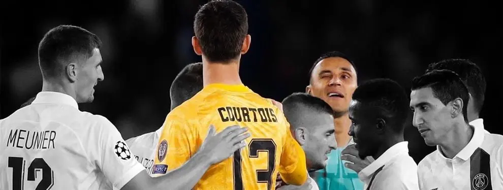 Keylor Navas le manda este recado a Thibaut Courtois ¡en pleno campo!