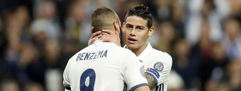 James Rodríguez guarda un top secret de Zidane que enfadaría a Benzema