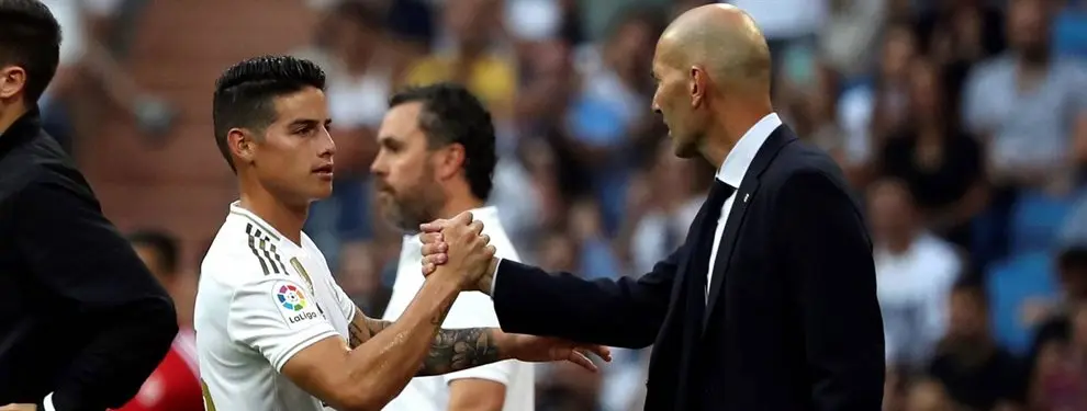El gesto de James Rodríguez que acabó convenciendo a Zidane para quedárselo