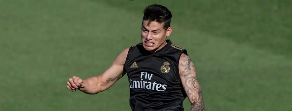 La bomba de James Rodríguez que le cambia la cara a Florentino Pérez