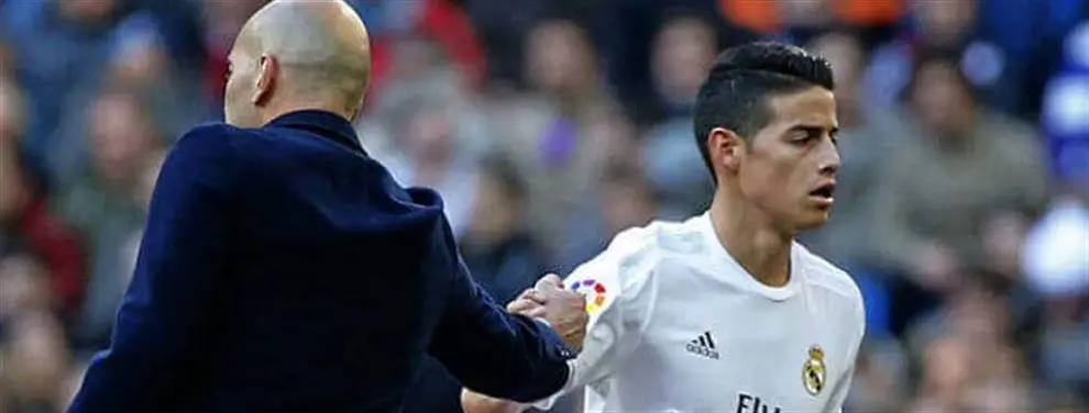 ¿Enfado definitivo? James Rodríguez estalla contra Florentino y Zidane