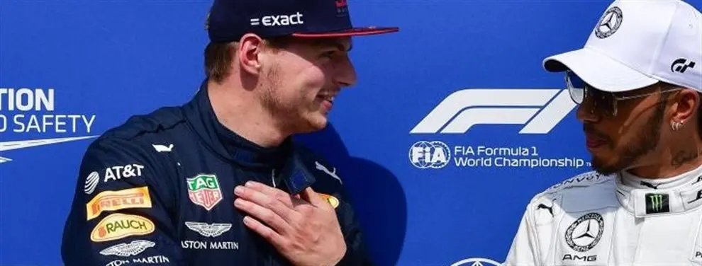 Lewis Hamilton y Max Verstappen se enzarzan en la pelea final