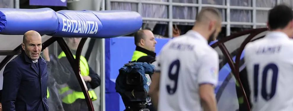 No vuelve a jugar. Zidane se lo carga: lío en el Eibar-Real Madrid