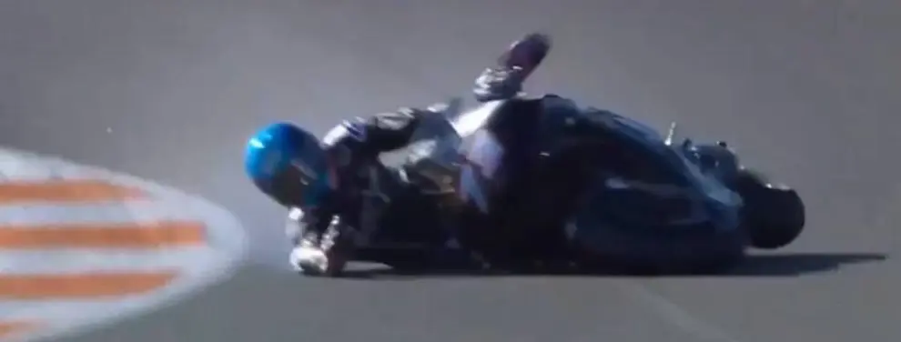 ¡Escalofriante! ¡Vaya tortazo que se ha dado Álex Márquez con la Honda!