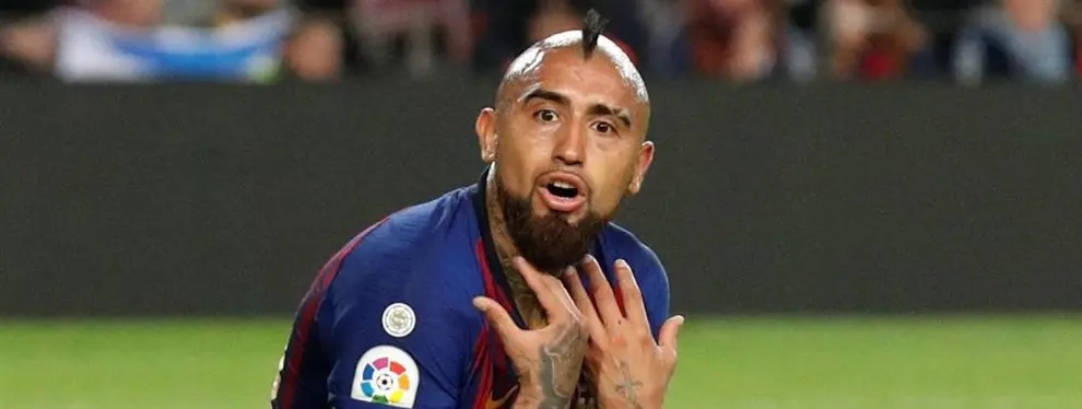 Arturo Vidal está fuera. Rajada del chileno tras el cambio