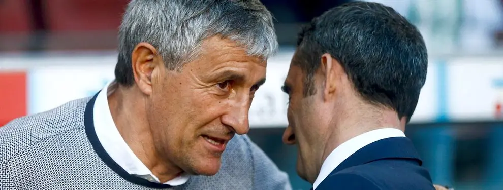 Quique Setién lo hace menos que Valverde (y no gusta nada al Barça)