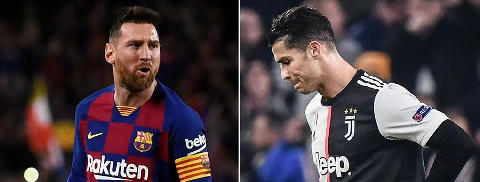 Messi está atento. Es una bomba. 