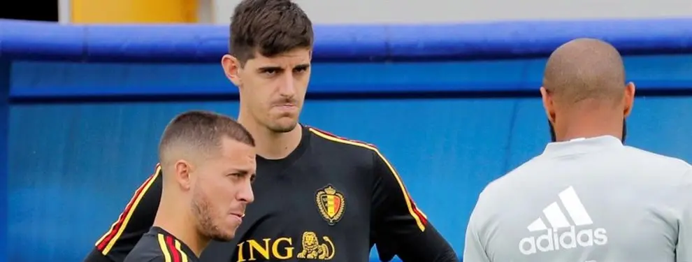 Eden Hazard se lo dice Courtois ¡Él sabe quién debe sustituir a Benzema!