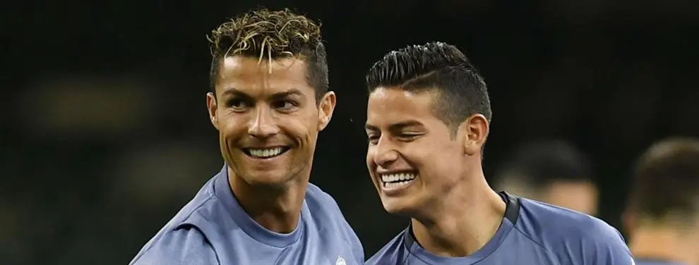 James Rodríguez se apunta a jugar con Cristiano Ronaldo (y no en la Juve)
