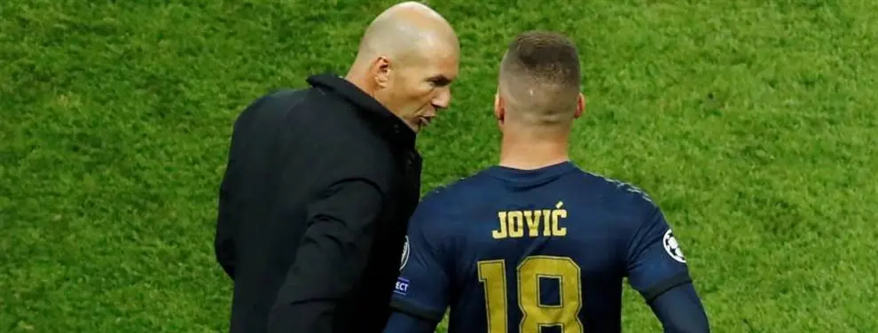 Luka Jovic ha mentido al Real Madrid y Zidane no quiere verle más