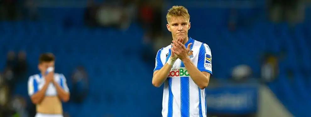 Florentino Pérez recibe una oferta TOP por Odegaard (y se lo piensa)