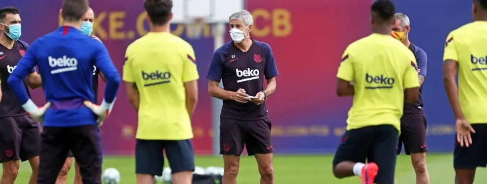 A golpes con Setién: la pieza del Barça que no lo puede ni ver