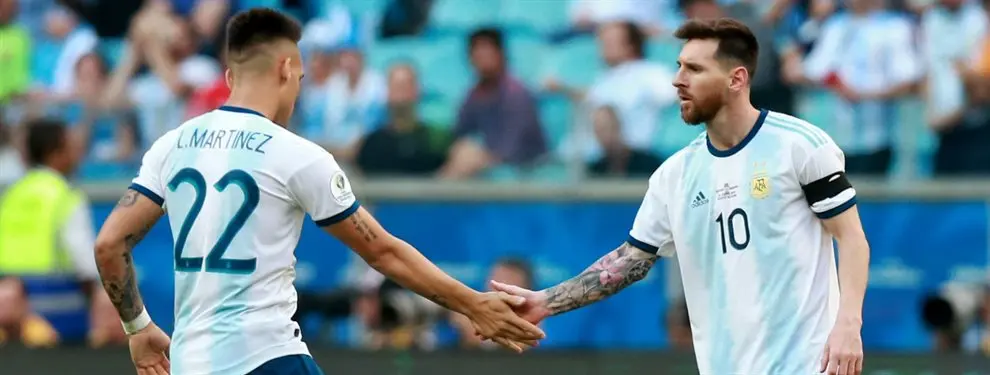 A Messi no le convence el plan B del Barça a Lautaro Martínez