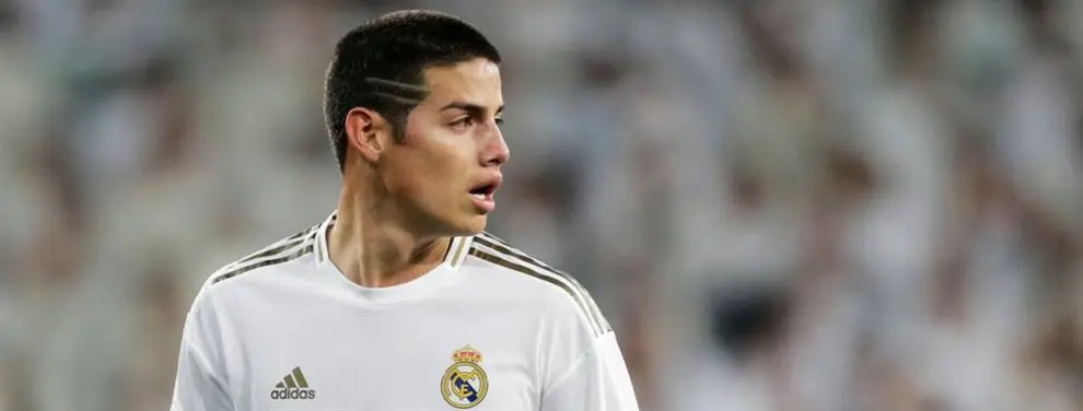 James Rodríguez sorprendido (y es por esto de Zidane)