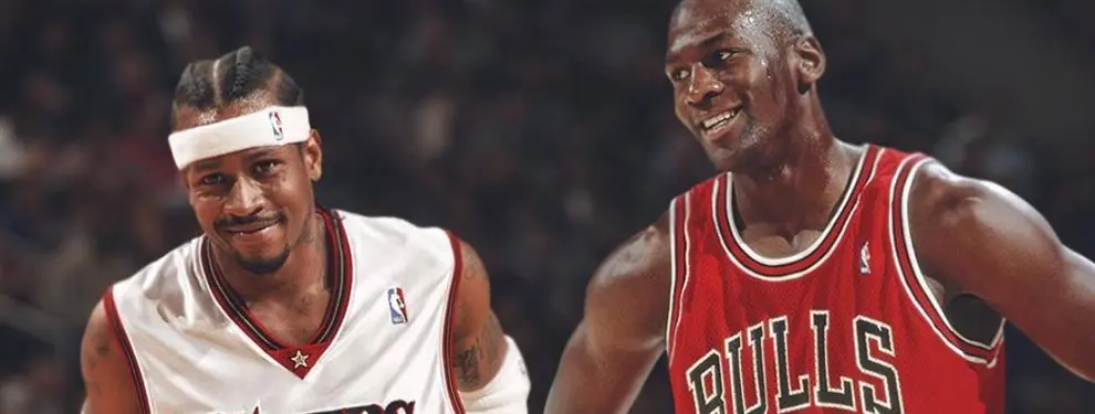 Michael Jordan y Allen Iverson cierran el debate con LeBron James: palo