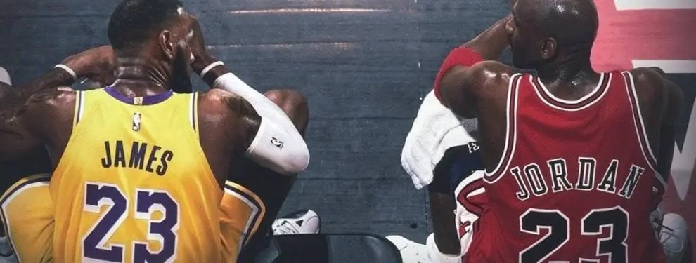 LeBron James tiene la bomba anti Jordan: la NBA no sale de su asombro
