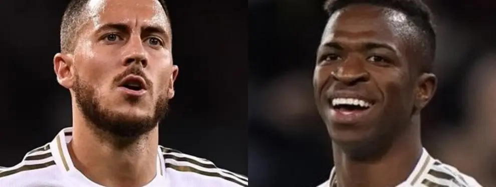 Hazard y Zidane se lo piden a Vinícius Júnior y el brasileño acepta el reto