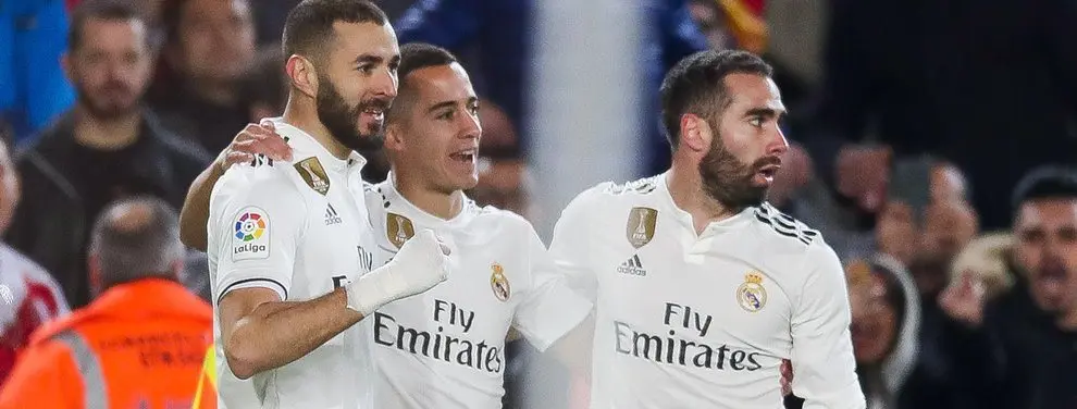Decisión sorpresa de Zidane en el lateral derecho, hasta Carvajal alucina