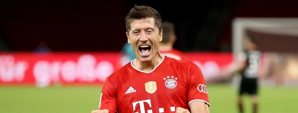 Seguirá los pasos de Lewandowski: Florentino Pérez y Bartomeu le ojean