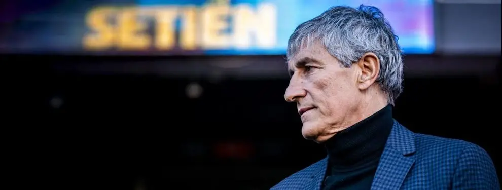 Quique Setién insiste en el fichaje de un jugador vetado en el Barça