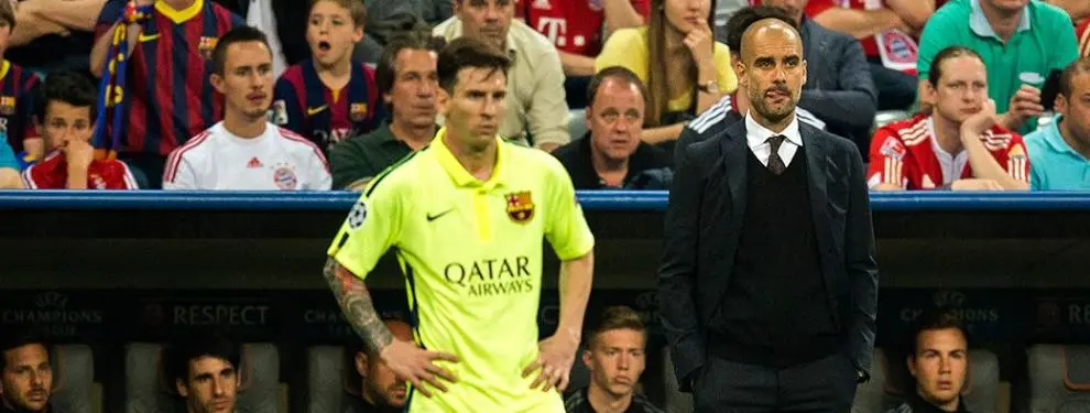 ¡Pep Guardiola ve peligrar el fichaje de Messi! Se cuela otro club