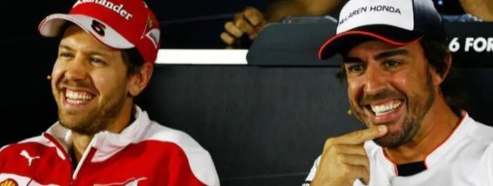 Alonso vive de cine mientras Vettel sufre un calvario en Ferrari