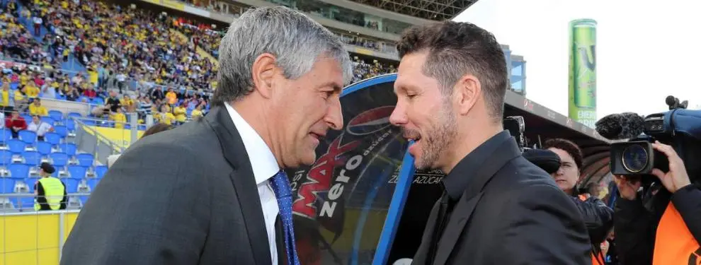 Simeone se lleva al Atlético a una petición de Setién para el Barça