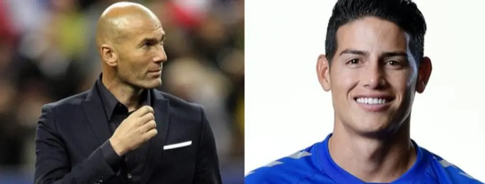 James Rodríguez trama su venganza contra Zidane, y no está solo