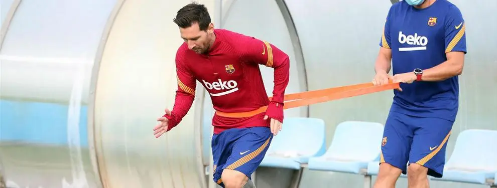 Messi impulsa la salida de un descarte de Koeman en el Barça