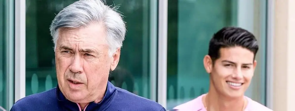 James y Ancelotti se meten en medio de un fichaje del Barça. Hay lío