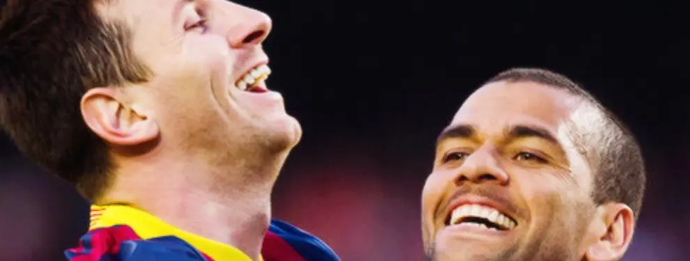 Histórico y Leo Messi alucina: Dani Alves vuelve a casa