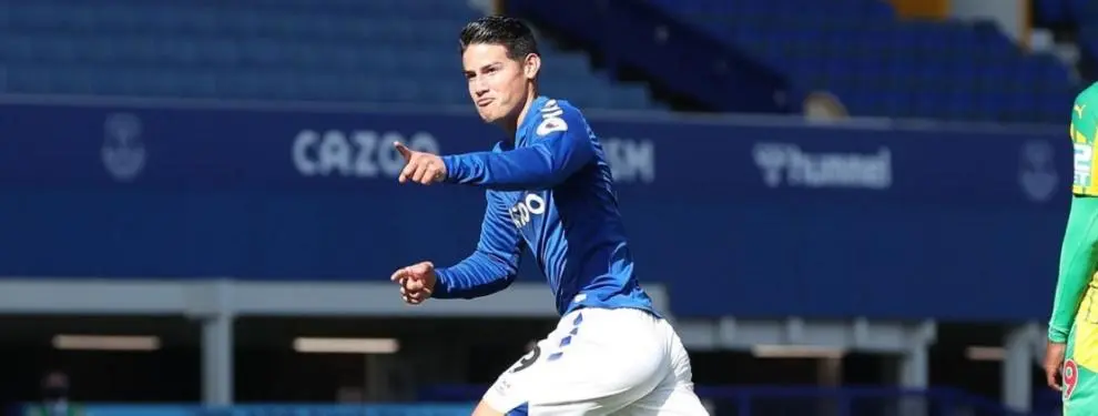 El Madrid pide al Everton que le devuelva el favor por James Rodríguez