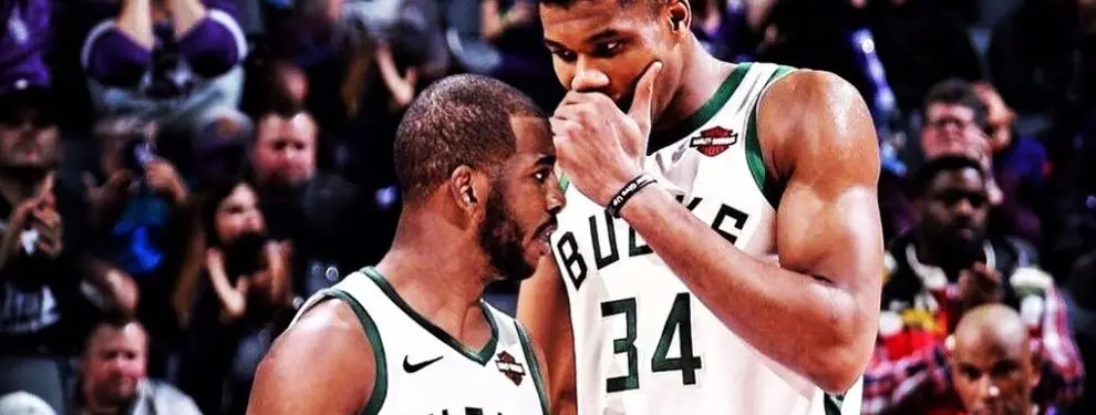 Bombazo: Antetokounmpo ata a Chris Paul para destruir a LeBron James