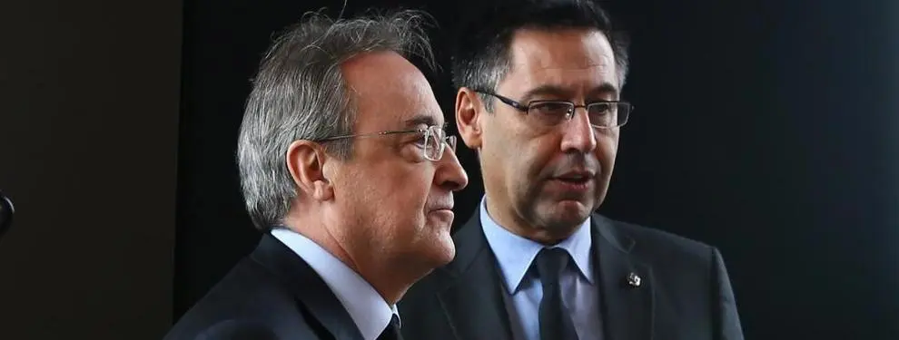 Josep María Bartomeu y Florentino Pérez siguen a la joya de la Serie A