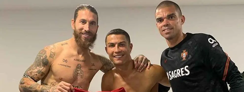 Cristiano Ronaldo hizo las paces con Sergio Ramos, pero no con él