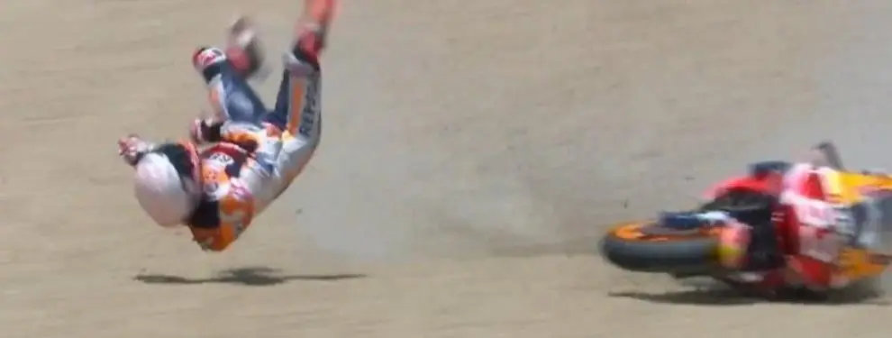 Nadie quería oírlo, ni siquiera Valentino Rossi: Márquez se cae