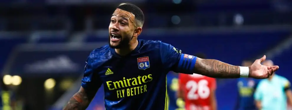 Memphis Depay amenaza al Barça: solo llegará si ellos dos se van