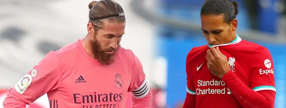 La lesión de Van Dijk da un giro a Florentino: el sustituto para Ramos
