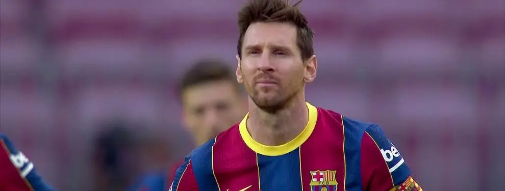 Le dice a Messi que se le acaba el tiempo. Pide que se vaya con él