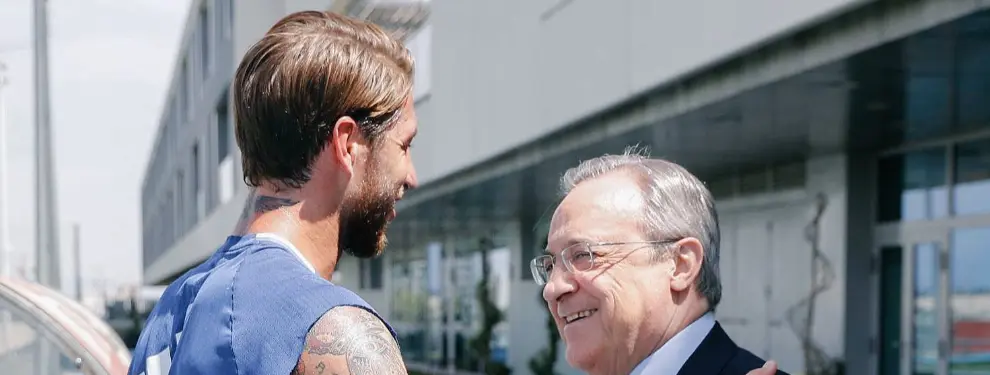 Florentino ata al relevo de Sergio Ramos: está tasado en 50 kilos