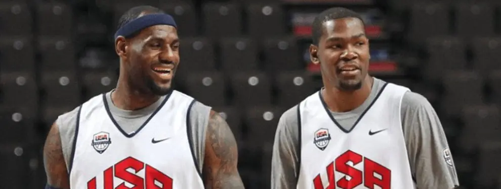 Durant y LeBron se hacen un favor mutuo, terrible noticia para Harden